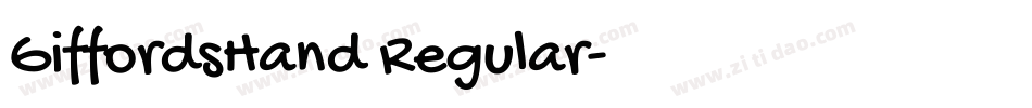 GiffordsHand Regular字体转换